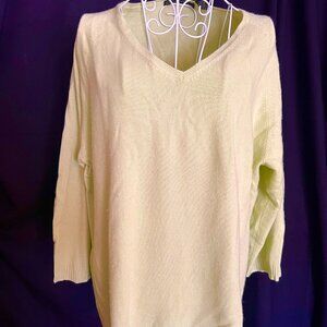 Green Cashmere Sweater - Woman